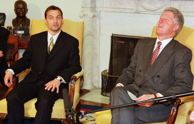 Amikor még jó volt Orbánnak Clintonnál (Fotó: ATV)