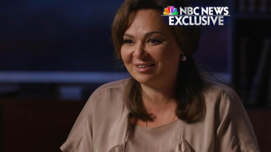 A titokzatos orosz "koronaügyész", Natálija Veszelnyickaja (NBC tévéinterjú közben)