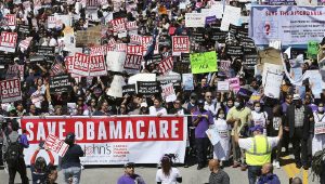 Mentsétek meg az Obamacare-t! (Fotó: Los Angeles Times)