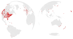 A világ több mint 800 pontján tartottak szolidaritási nagygyűlést a washingtoni menetelőkkel (A szervezők világtérképe)