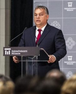 Orbán Viktor magyar miniszterelnök megnyitja a felújított Szépművészeti Múzeumot. Budapest, 2018. október 30.